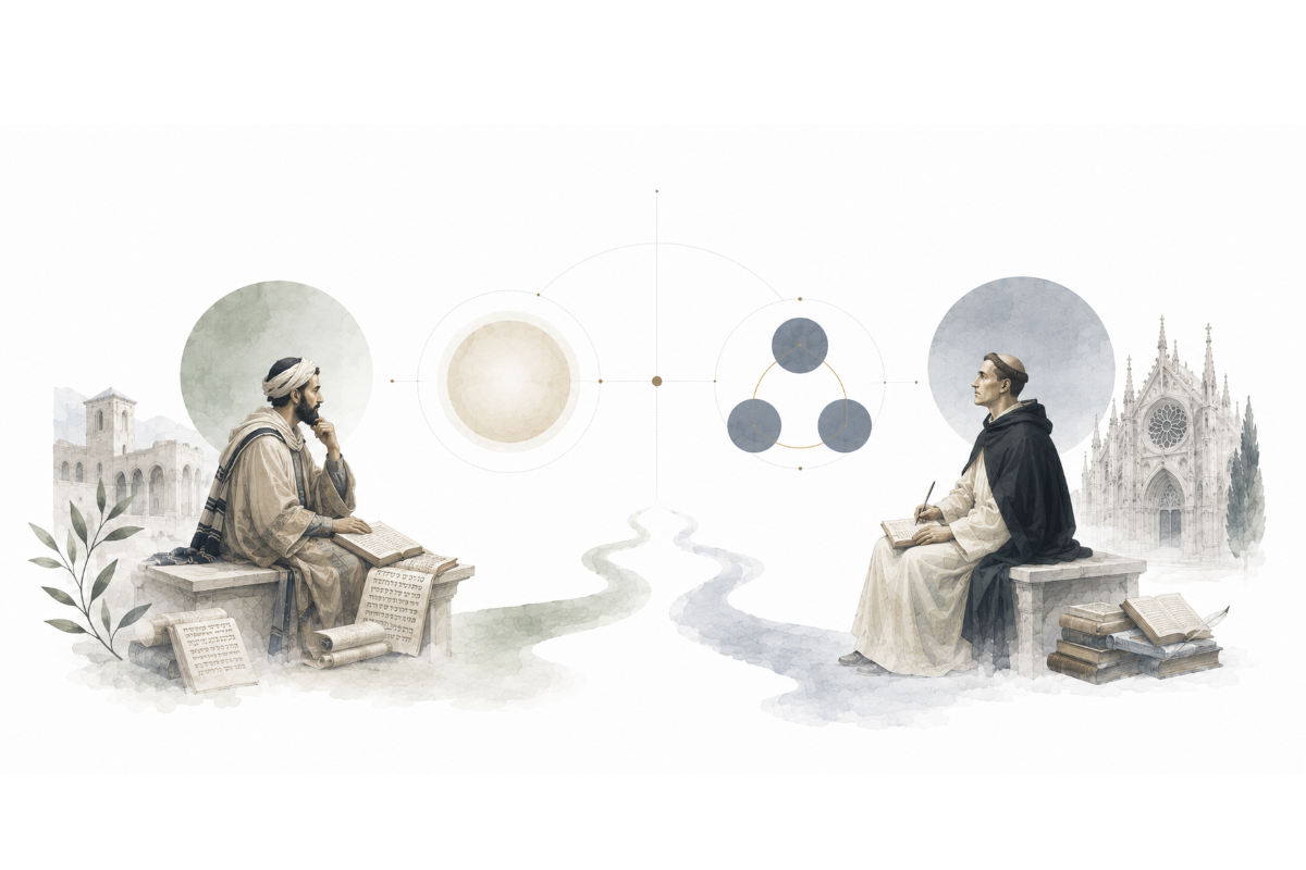 The One and the Three: Maimonides vs. Aquinas