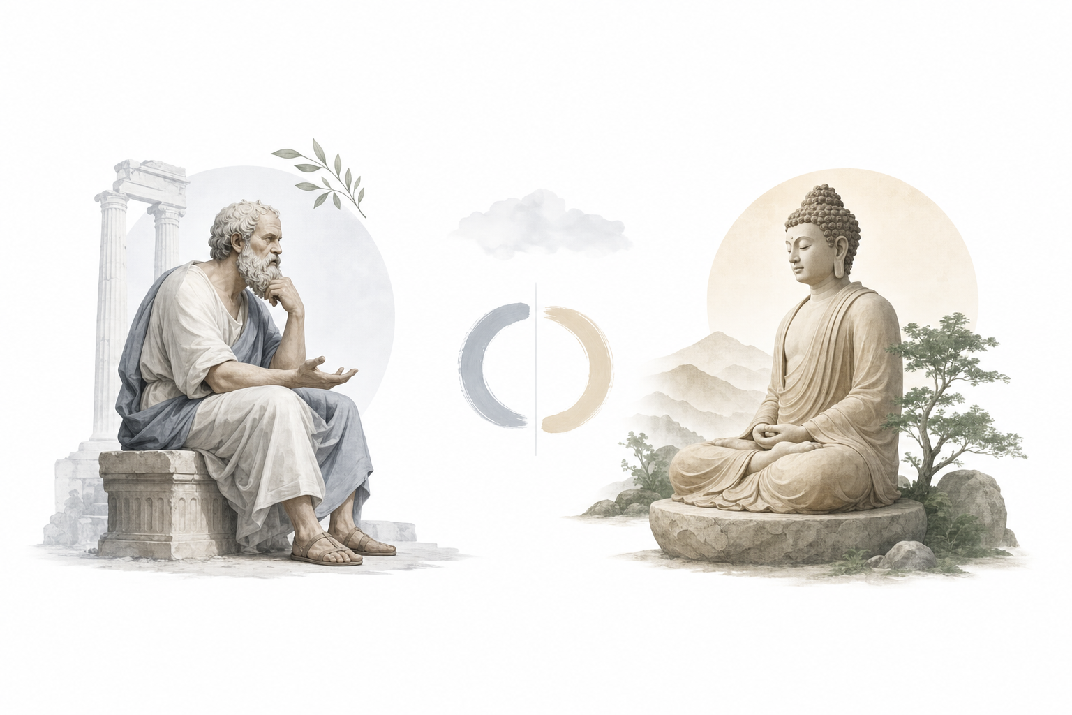Socrates and Buddha